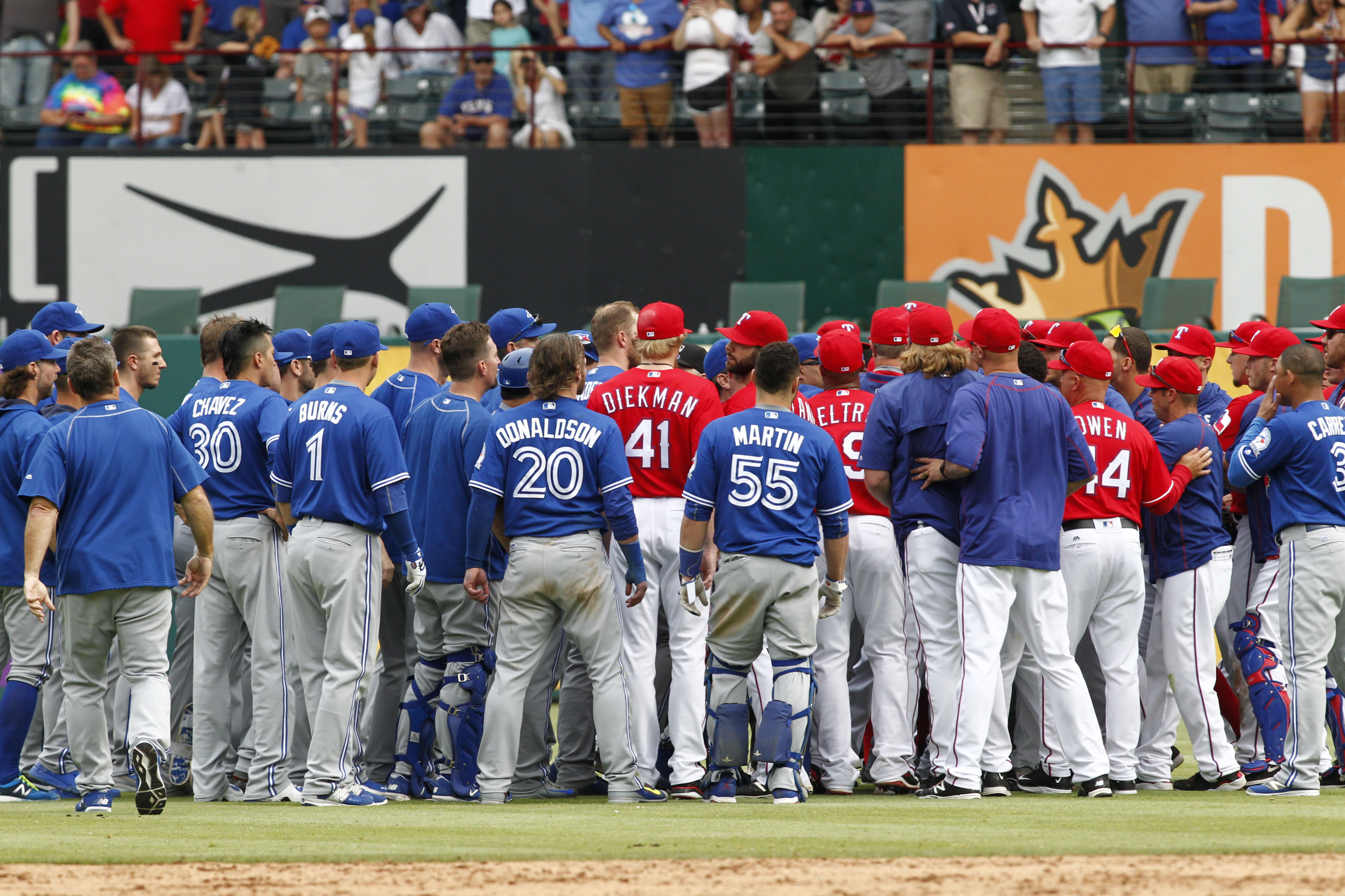 MLB: Toronto Blue Jays at Texas Rangers